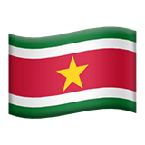 🇸🇷 Flag: Suriname Emoji on Apple macOS and iOS iPhones