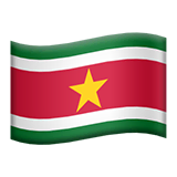 suriname Emoji apple