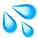 sweat-droplets Emoji apple
