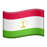 🇹🇯 Bandiera del Tagikistan Emoji su Apple macOS e iOS iPhones