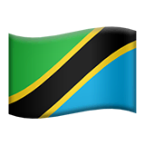 🇹🇿 Drapeau de la Tanzanie Émoji sur Apple macOS et iOS iPhones
