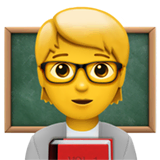 teacher Emoji apple