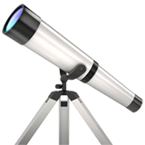 telescope Emoji apple