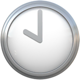 ten-oclock Emoji apple