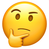 thinking-face Emoji apple