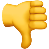 thumbs-down Emoji apple
