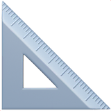 triangular-ruler Emoji apple