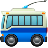 trolleybus Emoji apple