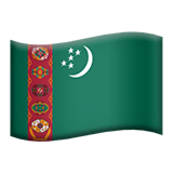 turkmenistan Emoji apple