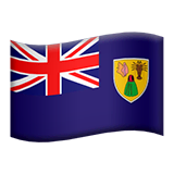 Bandera de las Islas Turcas y Caicos en Apple macOS y iOS iPhones