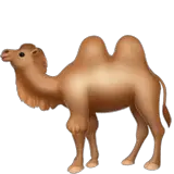 Двугорбый верблюд Эмодзи на Apple macOS и iOS iPhone