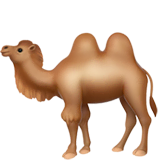 two-hump-camel Emoji apple