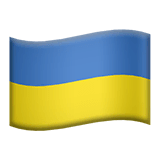 Drapeau de l’Ukraine sur Apple macOS et iOS iPhones