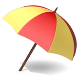 umbrella-on-ground Emoji apple