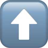 ⬆️ Up Arrow Emoji on Apple macOS and iOS iPhones