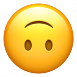 upside-down-face Emoji apple