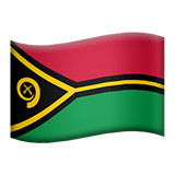 🇻🇺 Flagge von Vanuatu Emoji auf Apple macOS und iOS iPhones