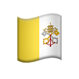 🇻🇦 Bandiera della Città del Vaticano Emoji su Apple macOS e iOS iPhones