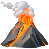 volcano Emoji apple