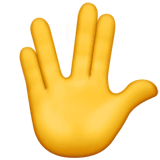 vulcan-salute Emoji apple