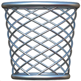 wastebasket Emoji apple