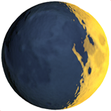 waxing-crescent-moon Emoji apple