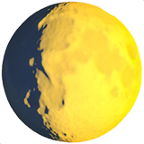 waxing-gibbous-moon Emoji apple