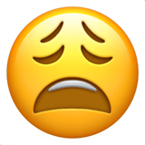 weary-face Emoji apple