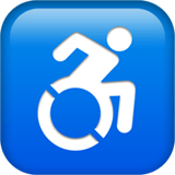 wheelchair-symbol Emoji apple