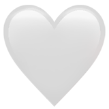 white-heart Emoji apple