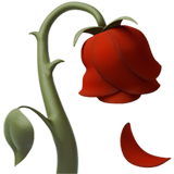 wilted-flower Emoji apple