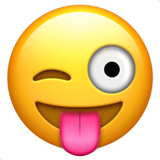 winking-face-with-tongue Emoji apple