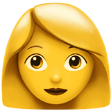 woman Emoji apple