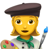 woman-artist Emoji apple