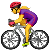 🚴‍♀️ Ciclista donna Emoji su Apple macOS e iOS iPhones