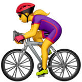 woman-biking Emoji apple