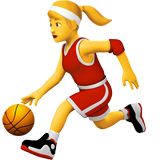 ⛹️‍♀️ Giocatrice di pallacanestro Emoji su Apple macOS e iOS iPhones