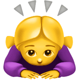 🙇‍♀️ Woman Bowing Emoji on Apple macOS and iOS iPhones