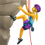 woman-climbing Emoji apple