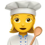 woman-cook Emoji apple