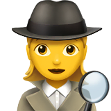 woman-detective Emoji apple