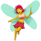 Woman Fairy Emoji on Apple macOS and iOS iPhones