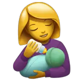 👩‍🍼 Woman Feeding Baby Emoji on Apple macOS and iOS iPhones