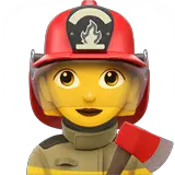 Woman Firefighter on Apple