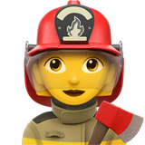 woman-firefighter Emoji apple