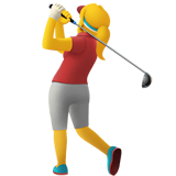 woman-golfing Emoji apple