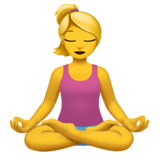 woman-in-lotus-position Emoji apple