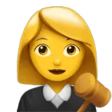 👩‍⚖️ ️Woman Judge Emoji on Apple macOS and iOS iPhones
