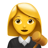 woman-judge Emoji apple