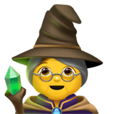 woman-mage Emoji apple